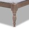 Baxton Studio Iseline Antique Oak Finished Wood Queen Size Platform Bed Frame 160-10034 - alternate 9